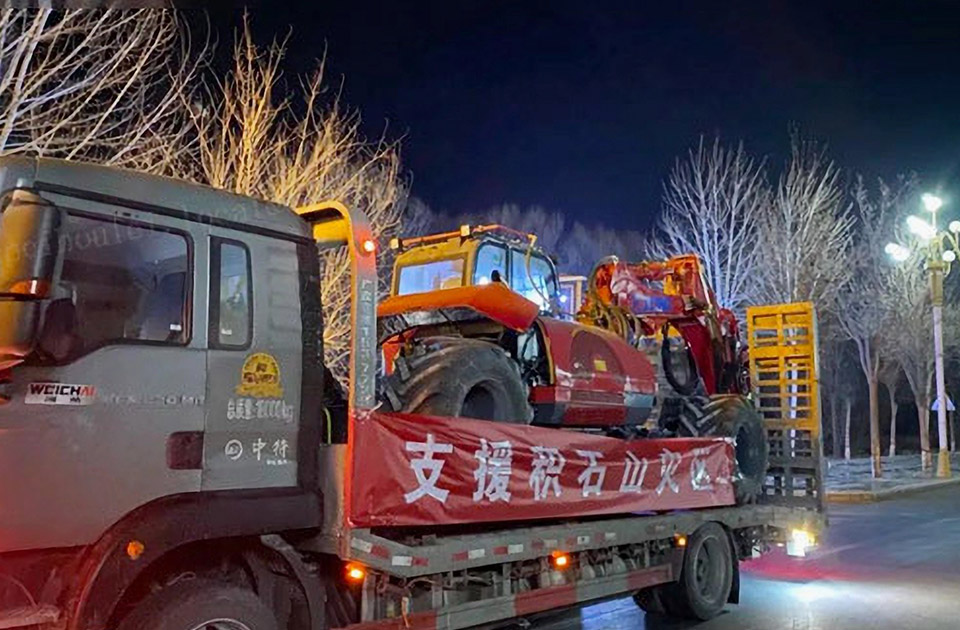 九游娱乐积极为甘肃临夏州积石山县级地震做好抗震救援提供设备支持