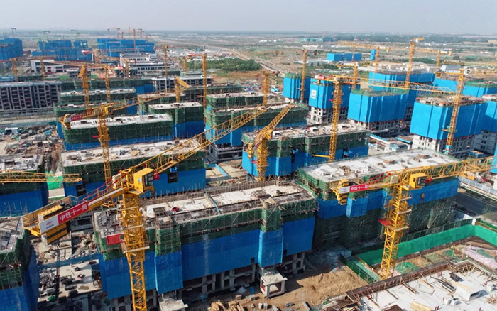 九游娱乐塔机助力雄安新区市场化项目跑出加速度