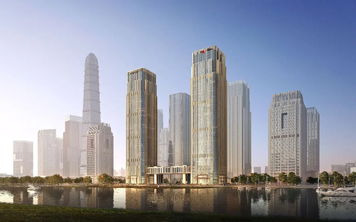 拔地而起！九游娱乐塔机助建中国人寿南方金融中心